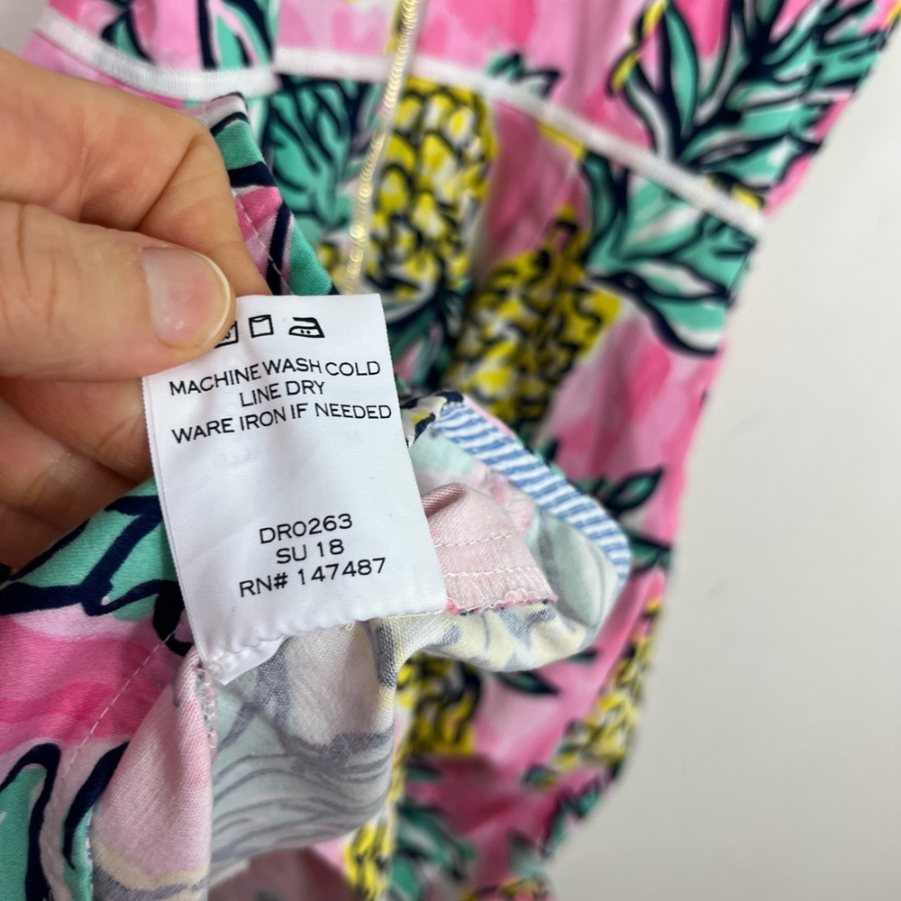 Draper‎ James Pineapple Halter Dress Sz 2 - Picture 15 of 15